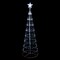 Northlight LED Lighted Show Cone Christmas Tree Outdoor Decoration - 6' - Pure White Lights